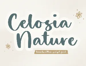 Celosia Nature font