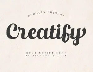 Creatify Script font