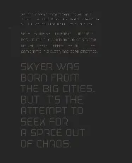 Skyer font