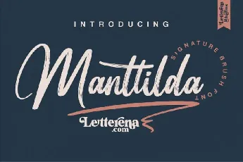 Manttilda Brush font