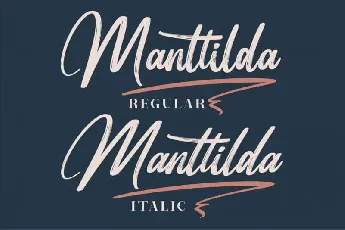 Manttilda Brush font