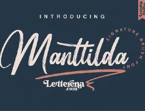 Manttilda Brush font