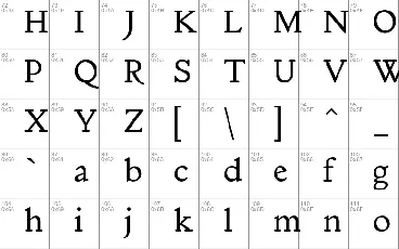 Mebinac font