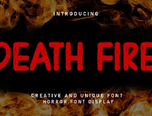Death Fire Display font