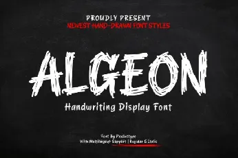 Algeon font