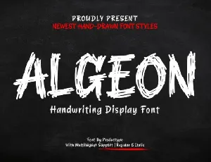 Algeon font