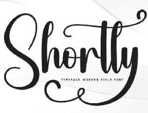 Shortly Script font