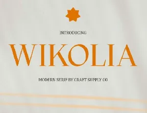 Wikolia font