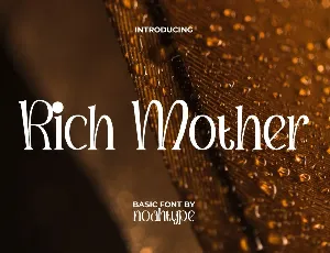 RichMotherDemo font