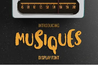 Musiques Brush Free font