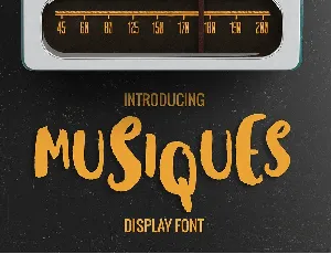 Musiques Brush Free font