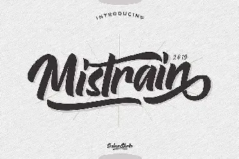 Mistrain font