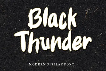 Black Thunder font