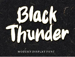 Black Thunder font