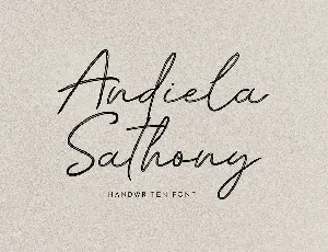 Andiela Sathony font