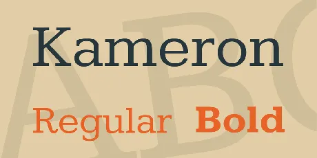 Kameron font