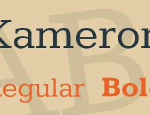 Kameron font