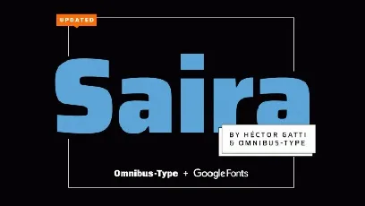 Saira Family font