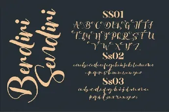 Berdiri Sendiri Script font