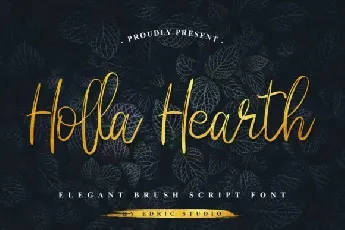 Holla Hearth font