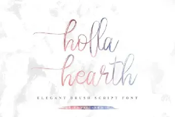 Holla Hearth font