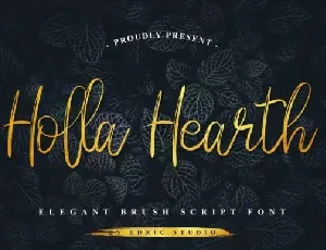 Holla Hearth font