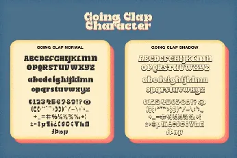 Going Clap Typeface font