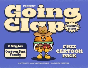 Going Clap Typeface font