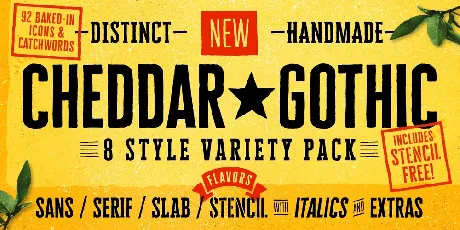 Cheddar Gothic font