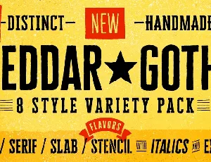 Cheddar Gothic font