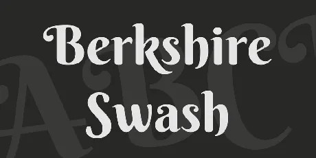 Berkshire Swash font