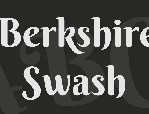 Berkshire Swash font