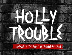 Holly Trouble font