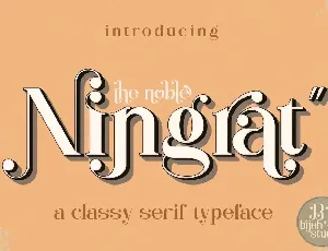 Ningrat font