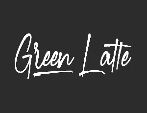 Green Latte font