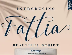 Fattia Script font