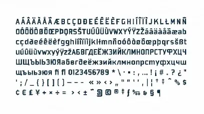 Bombardier Display font