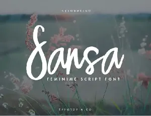 Sansa Script font