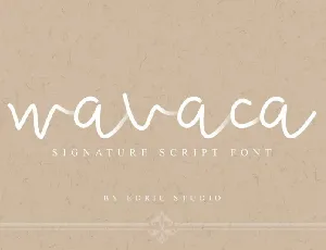 Wavaca Script font