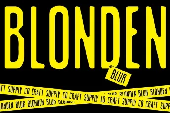 Blonden Blur font