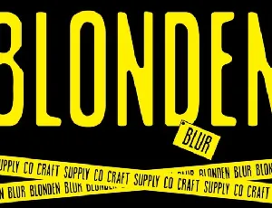 Blonden Blur font