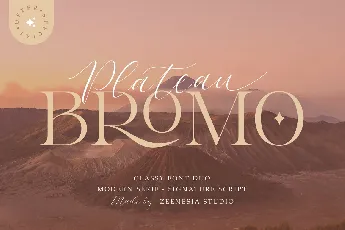 Bromo Plateau font