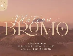 Bromo Plateau font