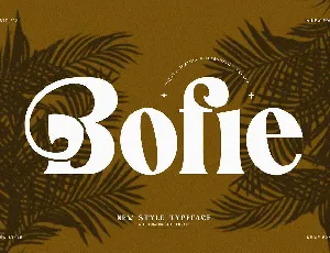 Bofie font