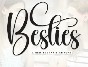 Besties Calligraphy font