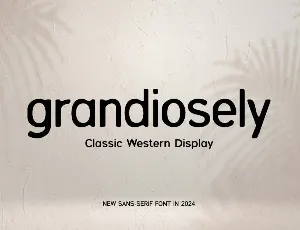 Grandiosely font