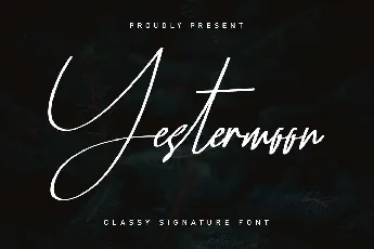 Yestermoon font