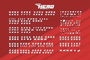 Masked Hero Demo font