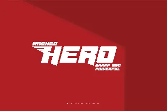 Masked Hero Demo font