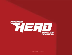 Masked Hero Demo font